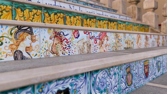 Ascoli Piceno, inaugurata la caratteristica 'Scalinata Leopardi'. Fioravanti: ''Simbolo città della ceramica''