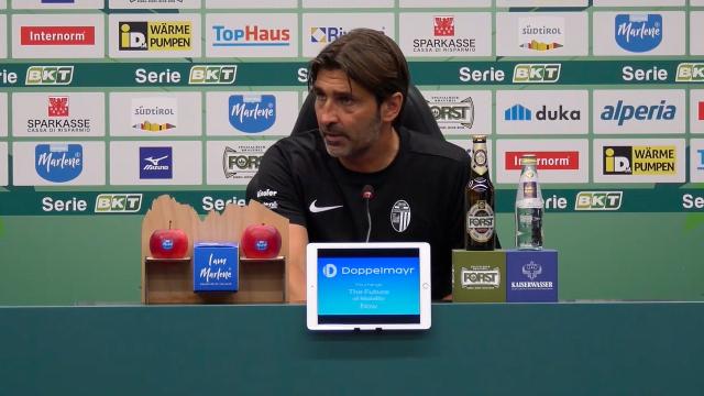 Sudtirol-Ascoli 3-1, la voce di Viali in sala stampa post gara