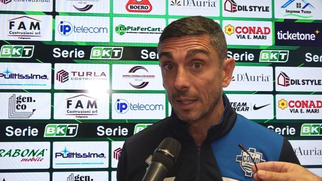 Ascoli-Como 0-1, la voce di Longo in zona mista: “Vincere qui è sempre difficile. Puntiamo ai playoff”