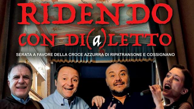 Ripatransone, appuntamento al Teatro Mercantini con spettacolo 'Ridendo con di(A)letto'
