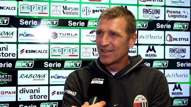 Ascoli-Lecco 4-1, la voce di Carrera in zona mista: “La squadra ha sofferto il giusto. Bellusci grande giocatore”