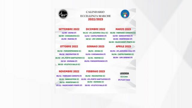 Eccellenza Marche, per l'Atletico Ascoli debutto sul campo della Jesina. Prima in casa col Chiesanuova