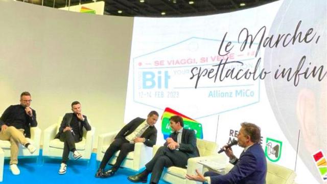 Unione Montana Marca di Camerino alla Bit di Milano con il Doppiatore Marchigiano