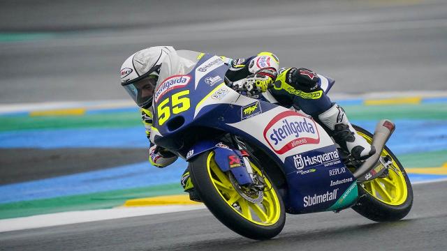 Moto3, Fenati pimpante nelle prime libere a Le Mans nonostante una caduta senza conseguenze