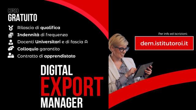 Formazione, innovazione e mondo del lavoro. A San Benedetto del Tronto corso per Digital Export Manager