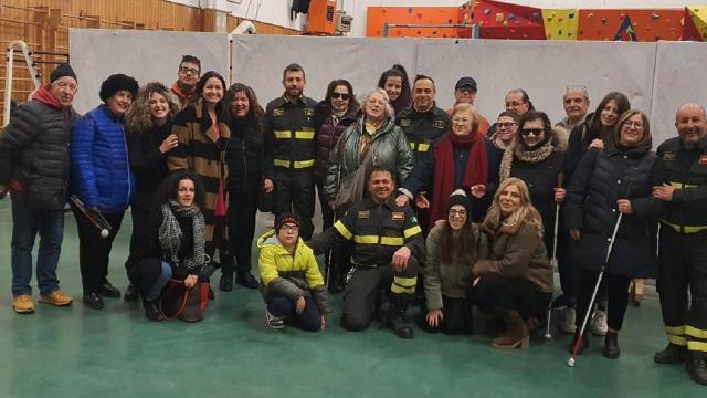 Ascoli Piceno, Unione Italiana Ciechi in visita al Comando dei Vigili del Fuoco