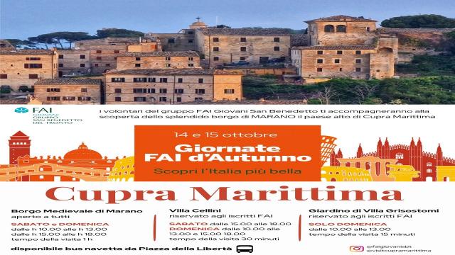 Alla scoperta dei tesori di Cupra Marittima, aperture straordinarie per le giornate Fai