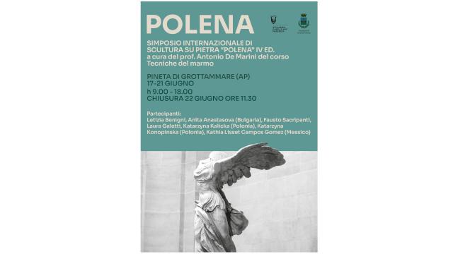 A Grottammare la quarta edizione del Simposio Internazionale di Scultura su Pietra ''Polena''