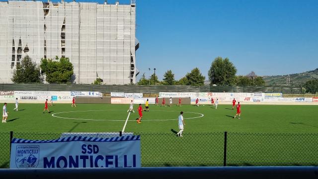 Monticelli Calcio, pareggio per 2-2 nel test amichevole contro il Grottammare al ''Don Mauro Bartolini''