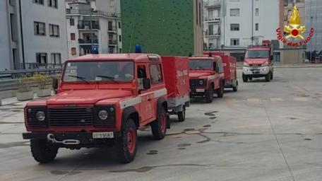 Maltempo al Centro Nord, Vigili del Fuoco di Ascoli e Ancona in soccorso alla popolazione toscana