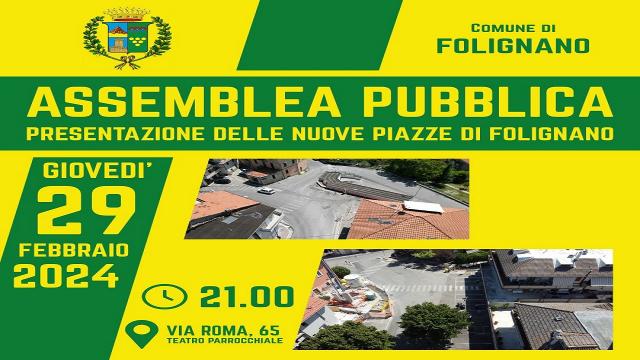 Folignano, presentazione dei progetti per le nuove piazze