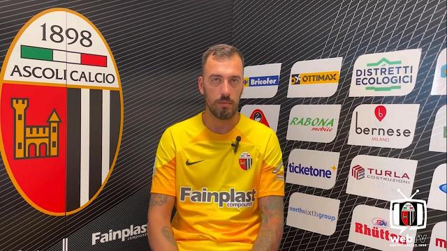 Ascoli Calcio, Viviano: “Mi è tornata la voglia di essere parte di un gruppo. Darò consigli a Barosi”