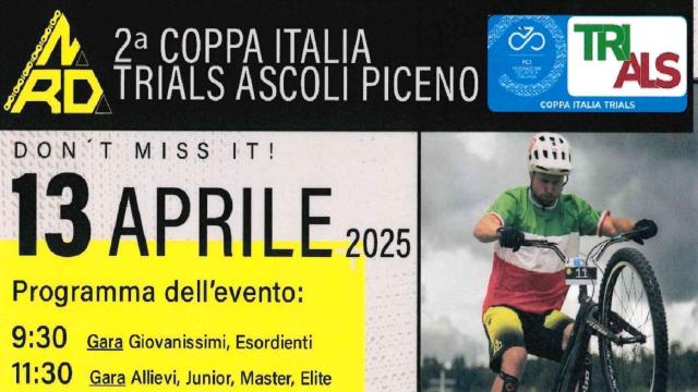 Ascoli Piceno, la Coppa Italia Trial torna al Bike Park del Centro Sportivo Pennile di Sotto