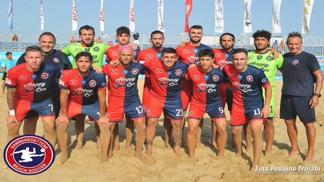 Serie Aon 2023 beach soccer, Happy Car Samb sconfitta 4-1 dai campioni d'Italia del Pisa