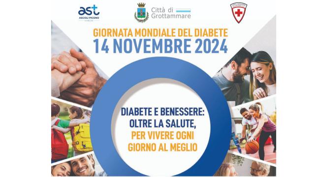 Screening gratuito a Grottammare per la Giornata Mondiale del Diabete in collaborazione con l'Ast