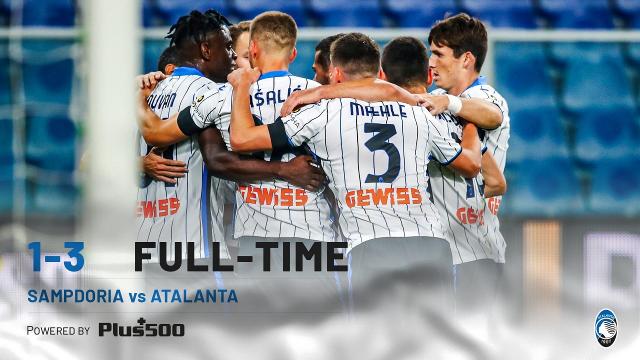 Sampdoria-Atalanta 1-3, highlights