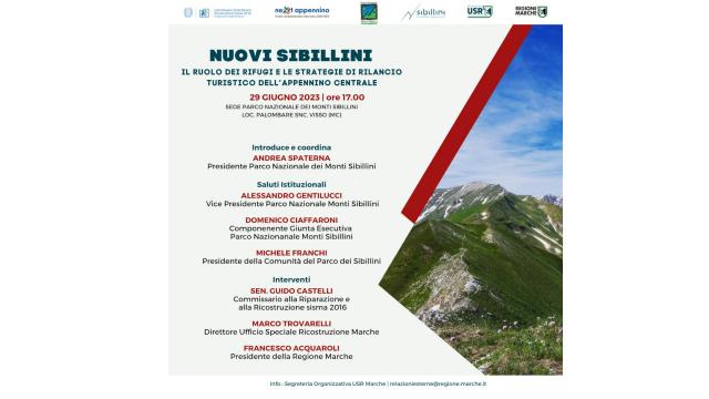 'Nuovi Sibillini': focus sui rifugi escursionistici con un incontro a Visso, Arquata e Fiastra