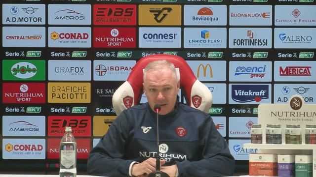 Perugia-Vicenza 1-0, le voci di Alvini (“Vittoria dedicata ad Alberto”) e Brocchi (“Non riusciamo a fare gol”)