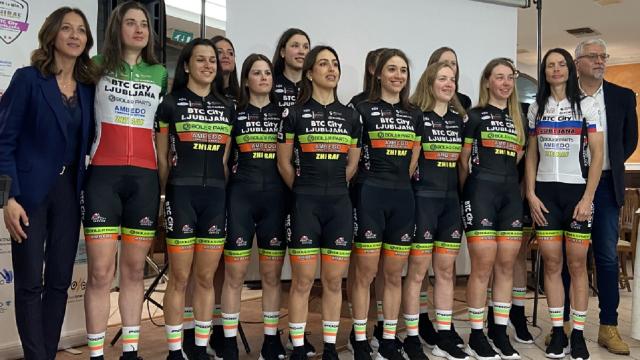 Ciclismo, ad Offida presenta la compagine femminile BTC City Ljubjiana–Zhira–Ambedo