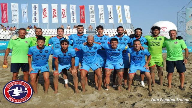 Beach soccer Serie Aon 2023, Happy Car Samb sconfitta da Roma nell'ottava giornata