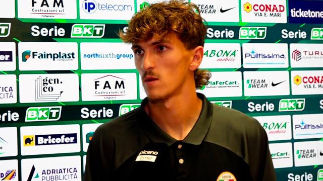 Ascoli-Feralpisalò 3-0, la voce di Rodriguez in zona mista: “Ho tanta voglia di far bene. Mi trovo meglio a sinistra”
