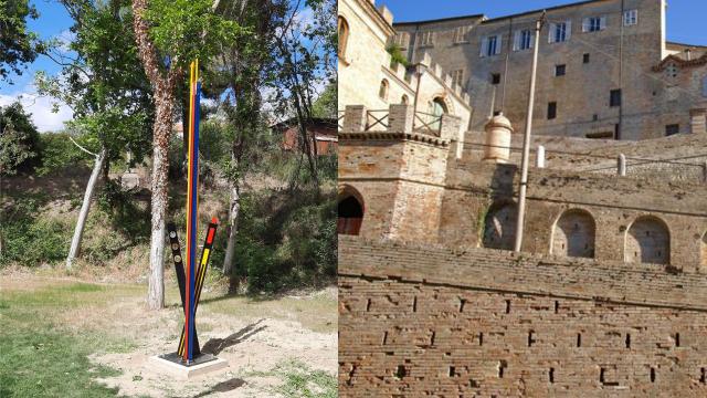 Montalto delle Marche: al via esposizione di Renzo Eusebi. A Patrignone installata scultura donata dall'artista 