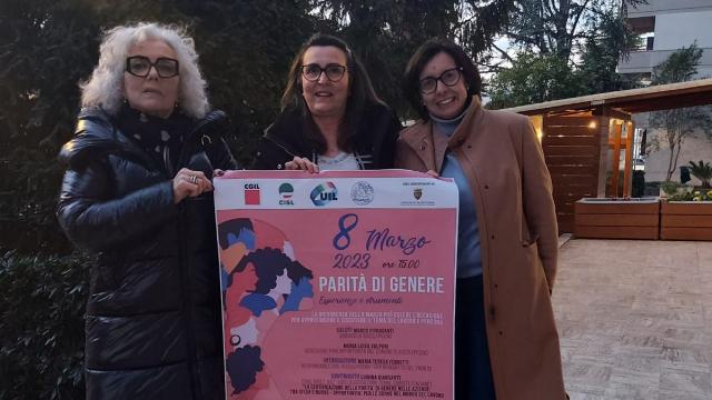 Ascoli Piceno, l'inizitiva di Cgil-Cisl-Uil per la Giornata Internazionale della Donna: incontro a Palazzo dei Capitani