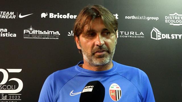 Ascoli-Recanatese 1-2, Viali: “Regalati due gol in fase di possesso. Giovane è tornato per fare la mezzala”