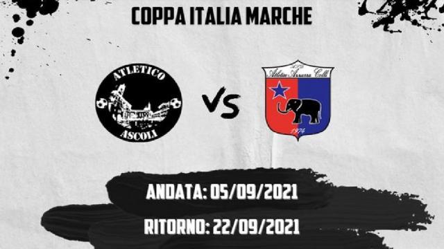 Atletico Ascoli, doppia sfida con l'Atletico Azzurra Colli in Coppa Italia Marche