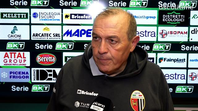 Ascoli-Catanzaro 1-0, la voce di Castori in zona mista: “E' la strada giusta. Vittoria dedicata a Rozzi e Duilia”