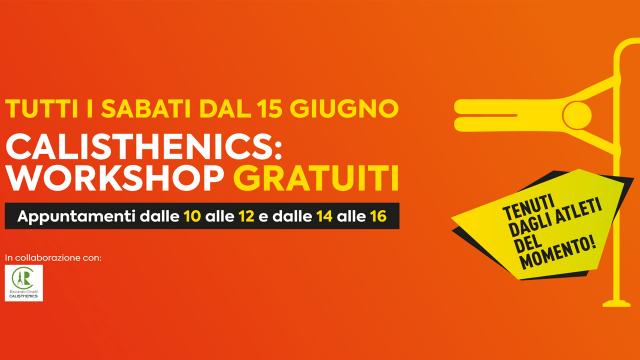 Al Battente “Shopping&More” di Ascoli Piceno estate con i maestri di Calisthenics. Ogni Sabato un workshop gratuito