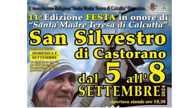 San Silvestro di Castorano, tutto pronto per l'undicesima edizione della festa in onore di Madre Teresa di Calcutta