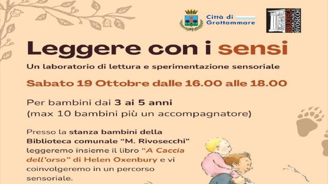 Grottammare: ''Leggere con i sensi'', un Sabato in biblioteca