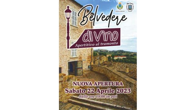 Torna a Spinetoli il 'Belvedere divino' con degustazioni dell’enogastronomia del territorio