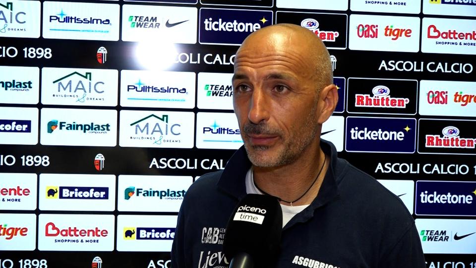 Ascoli-Gubbio 2-1, la voce di Taurino in zona mista: “Loro hanno qualità, sicuramente saranno tra le prime”