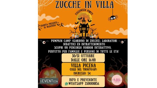 Colli del Tronto, ''Notte di Halloween'' per famiglie e bambini all'Hotel Villa Picena 