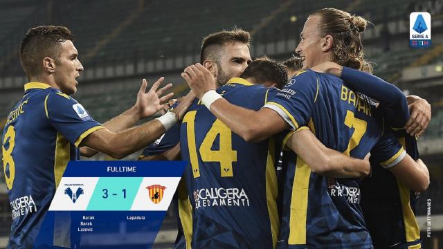 Verona-Benevento 3-1, highlights