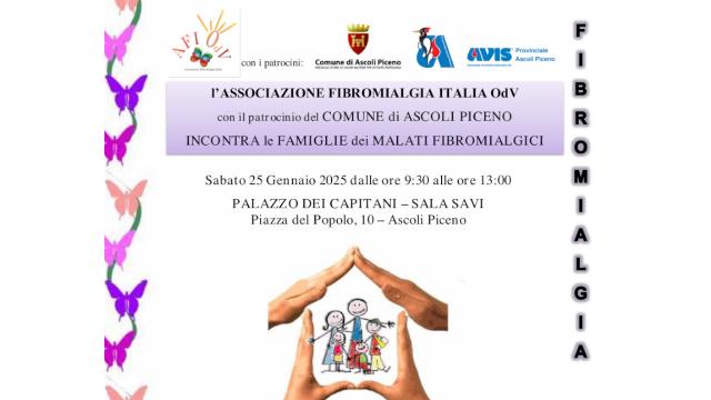 Ascoli Piceno, Associazione Fibromialgia Italia OdV incontra le famiglie dei malati