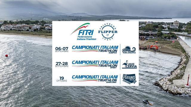 Flipper Triathlon, la Federazione annuncia date campionati italiani e dei circuiti 2025