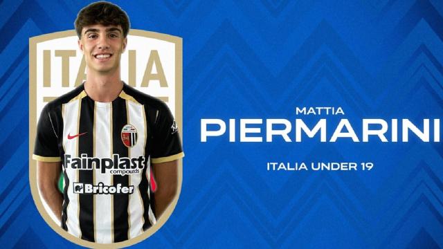 Ascoli Calcio, il difensore Piermarini convocato dall'Italia Under 19 per uno stage a Coverciano