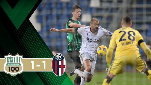 Sassuolo-Bologna 1-1, highlights
