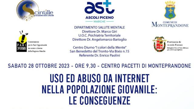 'Uso e abuso di Internet nella popolazione giovanile': convegno a Monteprandone con esperti del settore