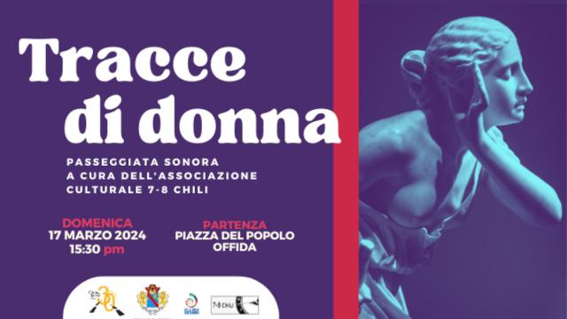 Offida, 'Tracce di donna': torna la passeggiata sonora in cuffia con il racconto della violenza sulle donne