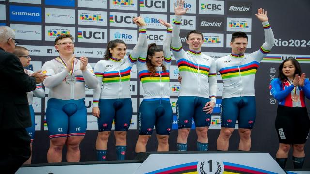 Ciclismo su pista, l'ascolano Ceci si tinge d'oro nel Team Sprint ai Mondiali Paralimpici