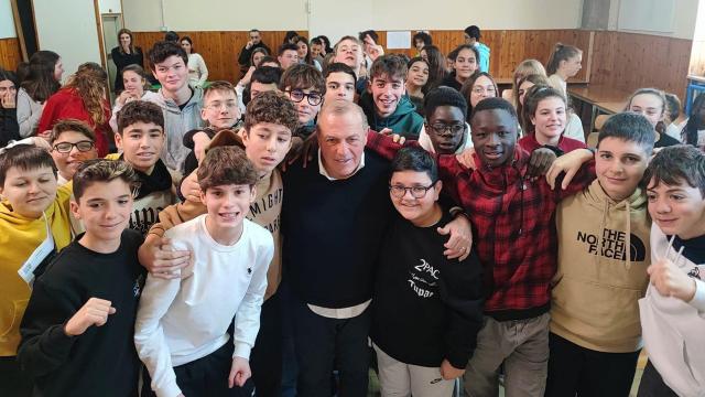 Ascoli Calcio, per Castori mattinata a Tolentino con i giovani studenti e pomeriggio di lavoro al Picchio Village