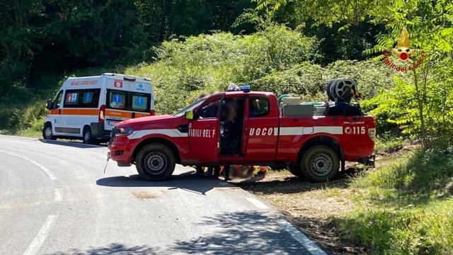 Ascoli Piceno, intervento dei Vigili del fuoco per escursionista caduta a San Marco