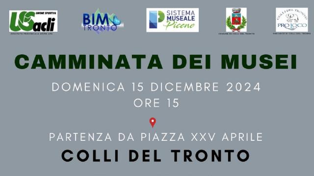Unione Sportiva Acli, il progetto ''Camminata dei musei'' a Colli del Tronto