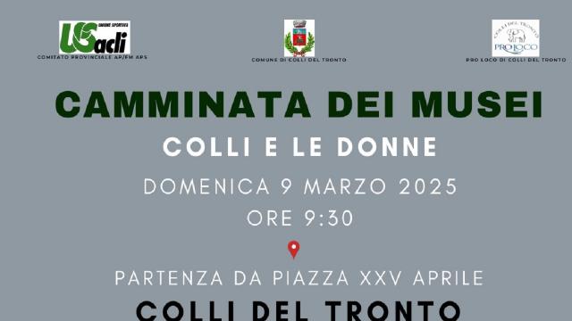 Unione Sportiva Acli: ''Camminata dei musei'', tappa a Colli del Tronto