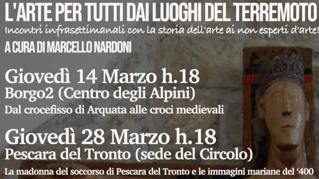 Arquata del Tronto, ciclo di incontri dedicati al patrimonio artistico a cura di Marcello Nardoni