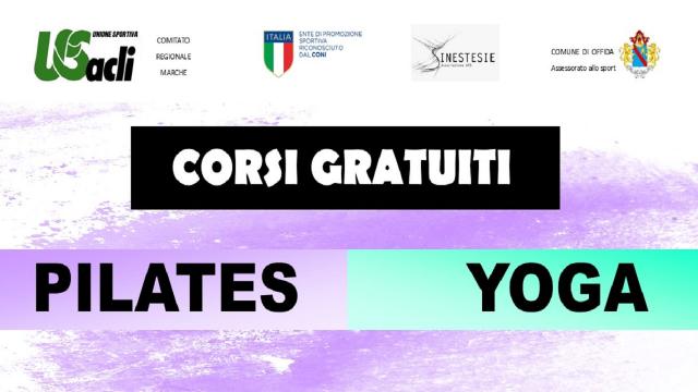 Unione Sportiva Acli, ad Offida corsi gratuiti di pilates e yoga per tutta l’estate 